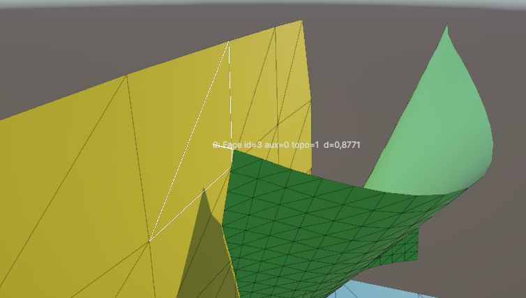 Vertex - Facet Contact Detection